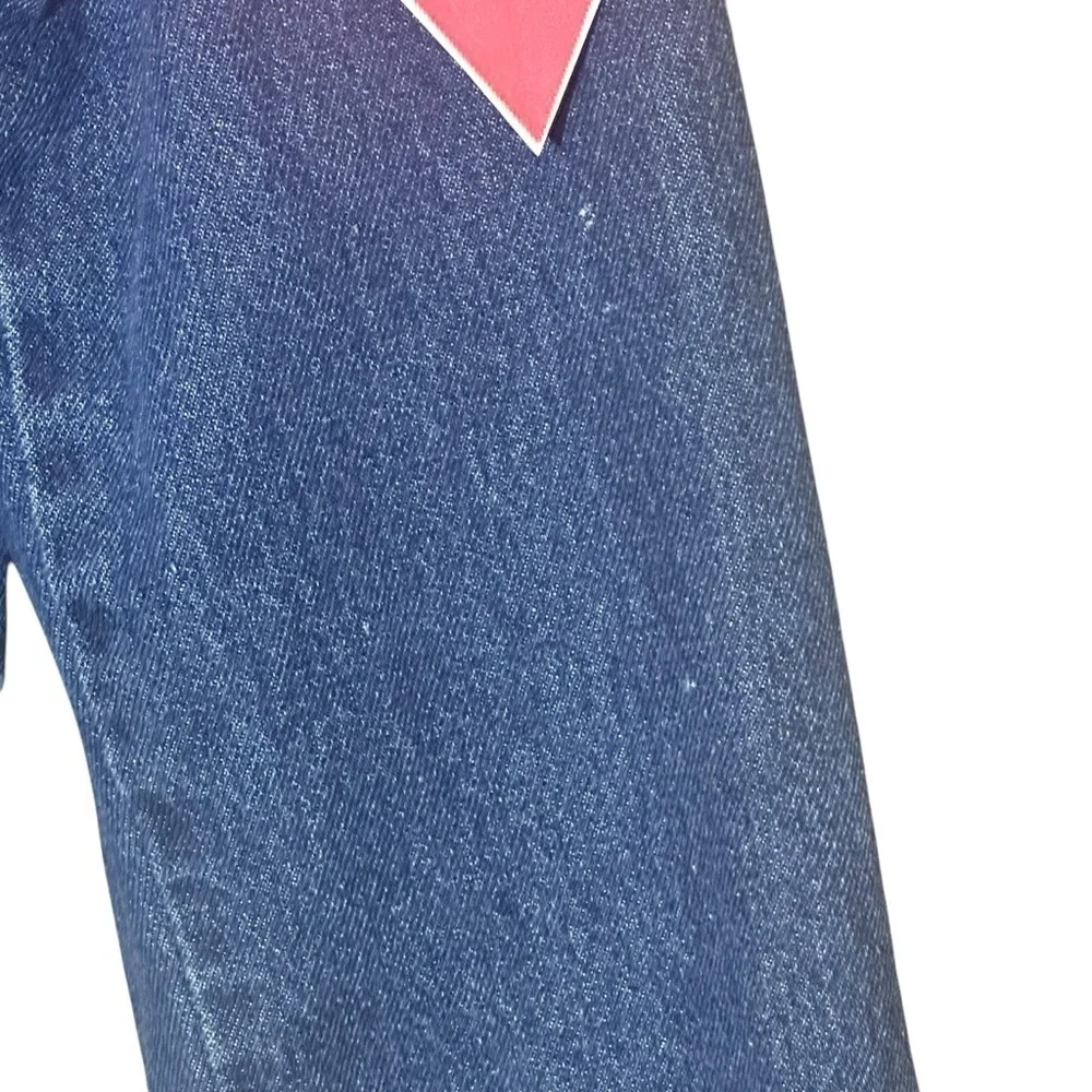 The Edit by Seventeen Button-Up Patch Denim Jean Jacket Girls Size Large